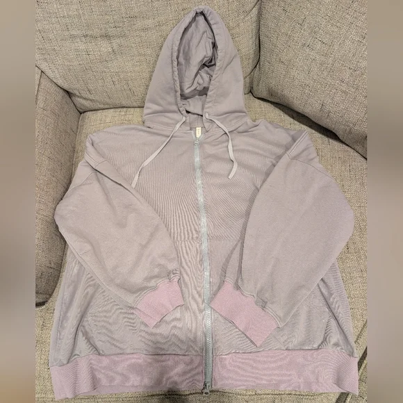 NAP Oversized Zip Up Lavendar 🪻Hoodie XL - Picture 5 of 9